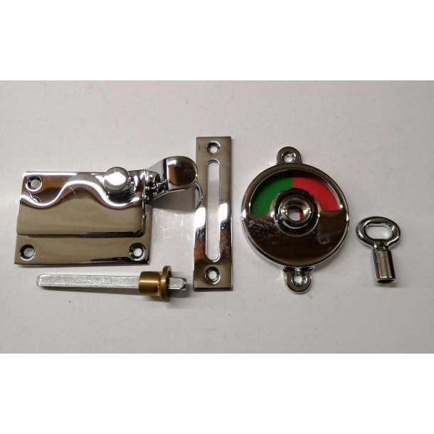 Komplet toiletl�s med n�gle<br> til udadg�ende d�r